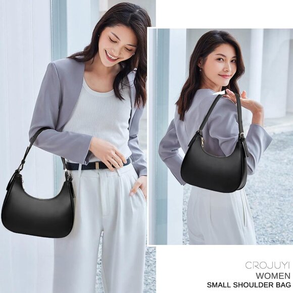 Small Crescent Shoulder Bags Purses for Women Retro Classic Clutch Hobo Tote Pur - Picture 2 of 6